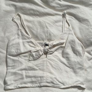 white comfy tank from abercrombie small